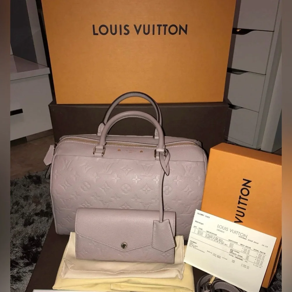 Louis Vuitton Monogram Empreinte Speedy Bandouliere 30 Bag - Picture 5 of 9